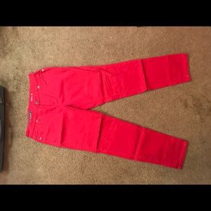 Red jeans